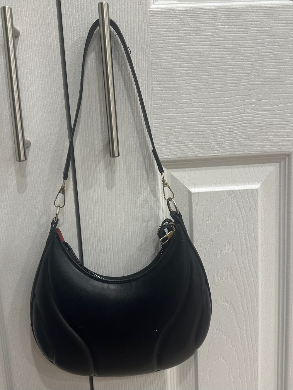 Black Crescent Shoulder Bag - Picture 3 of 4